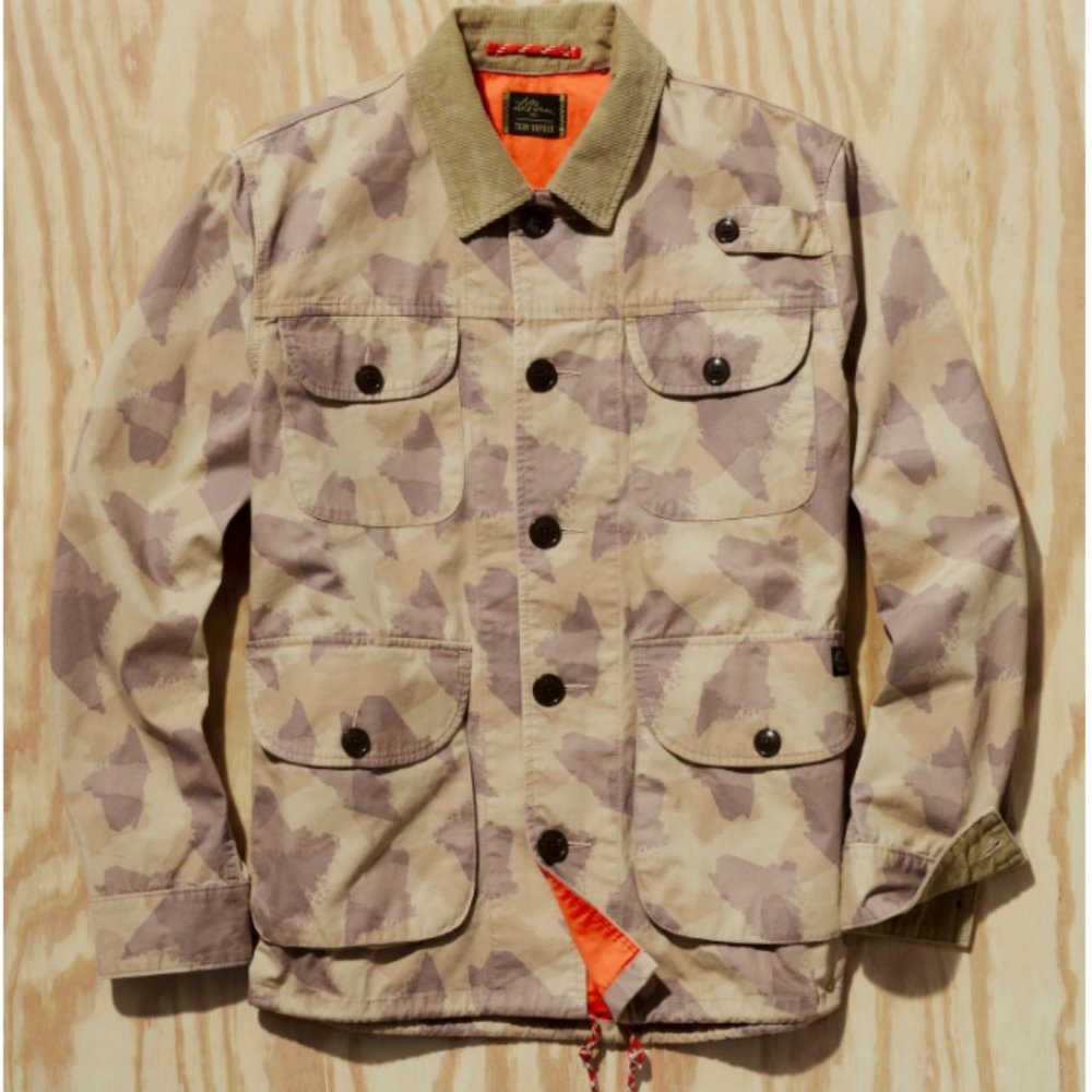 L.L. Bean x Todd Snyder, Fishing Jacket, Maine Camo Size XL New